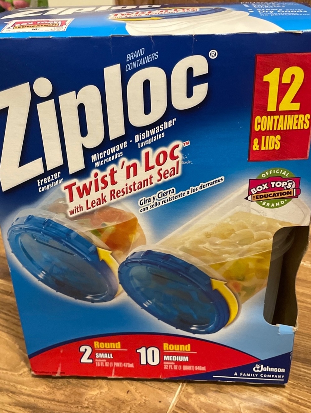 Ziploc Twist 'n Loc storage set includes 12 containers and lids New sealed box